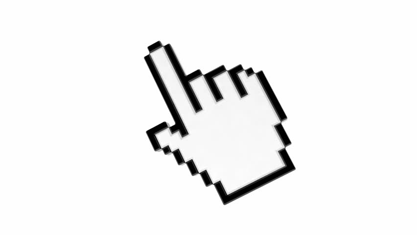 Hand cursor sign icon. Hand pointer symbol. Graphic design element 