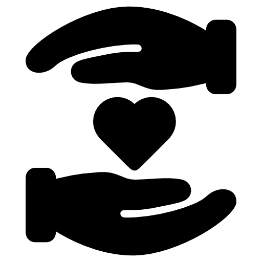 Handshake Heart Icon - free download, PNG and vector