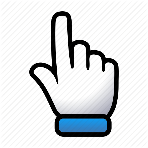 Designate, finger, gesture, hand, pointing, select, touch icon 