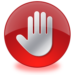 Hand, label, scanner, sign, stop icon | Icon search engine