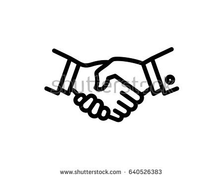 Acquisition Handshake Icon Royalty Free Vector Image