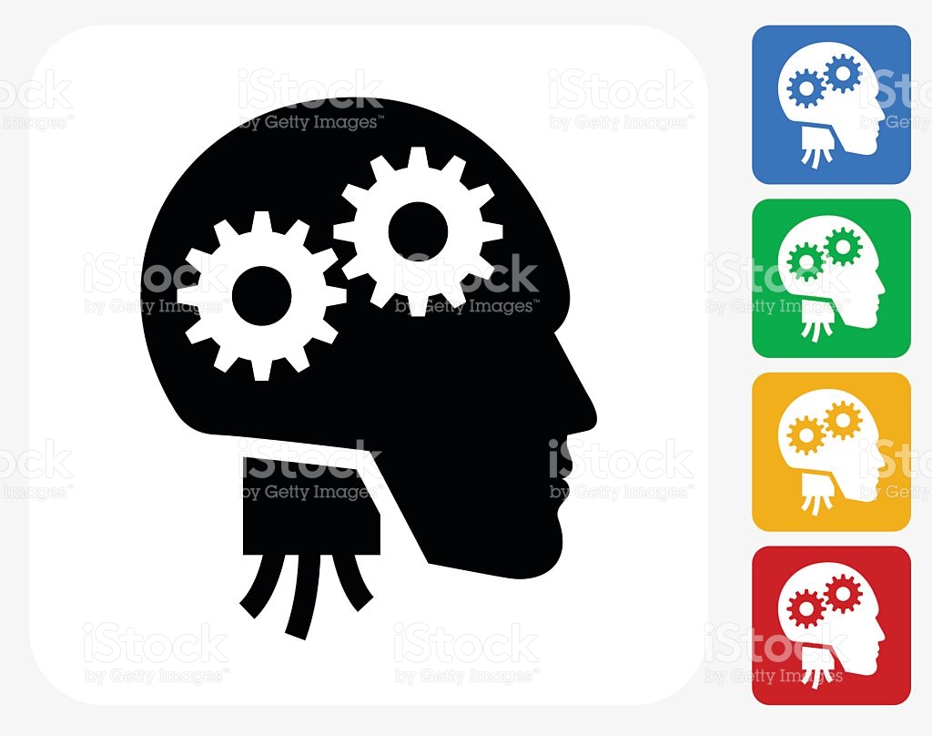 Mind Map Head Icon Vector Filled Stock Vector 640096285 - 