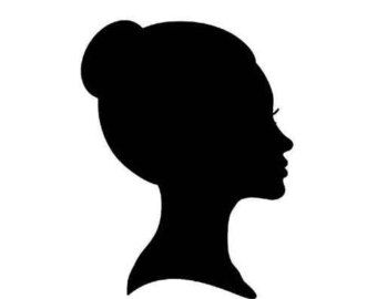 Head side view black silhouette of male bald shape Icons | Free 