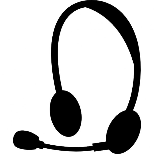 Support phone operator in headset icon Royalty Free Vector