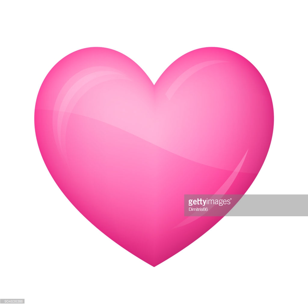 Broken Heart Icon Set Vector Illustration. Pink Love Symbol 