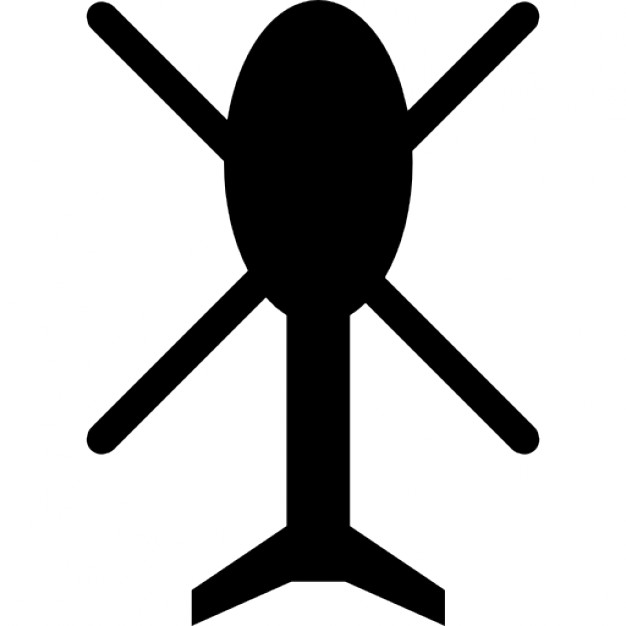 Military Helicopter Icon. Simple Illustration Of Military 