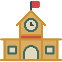 High school - Free buildings icons