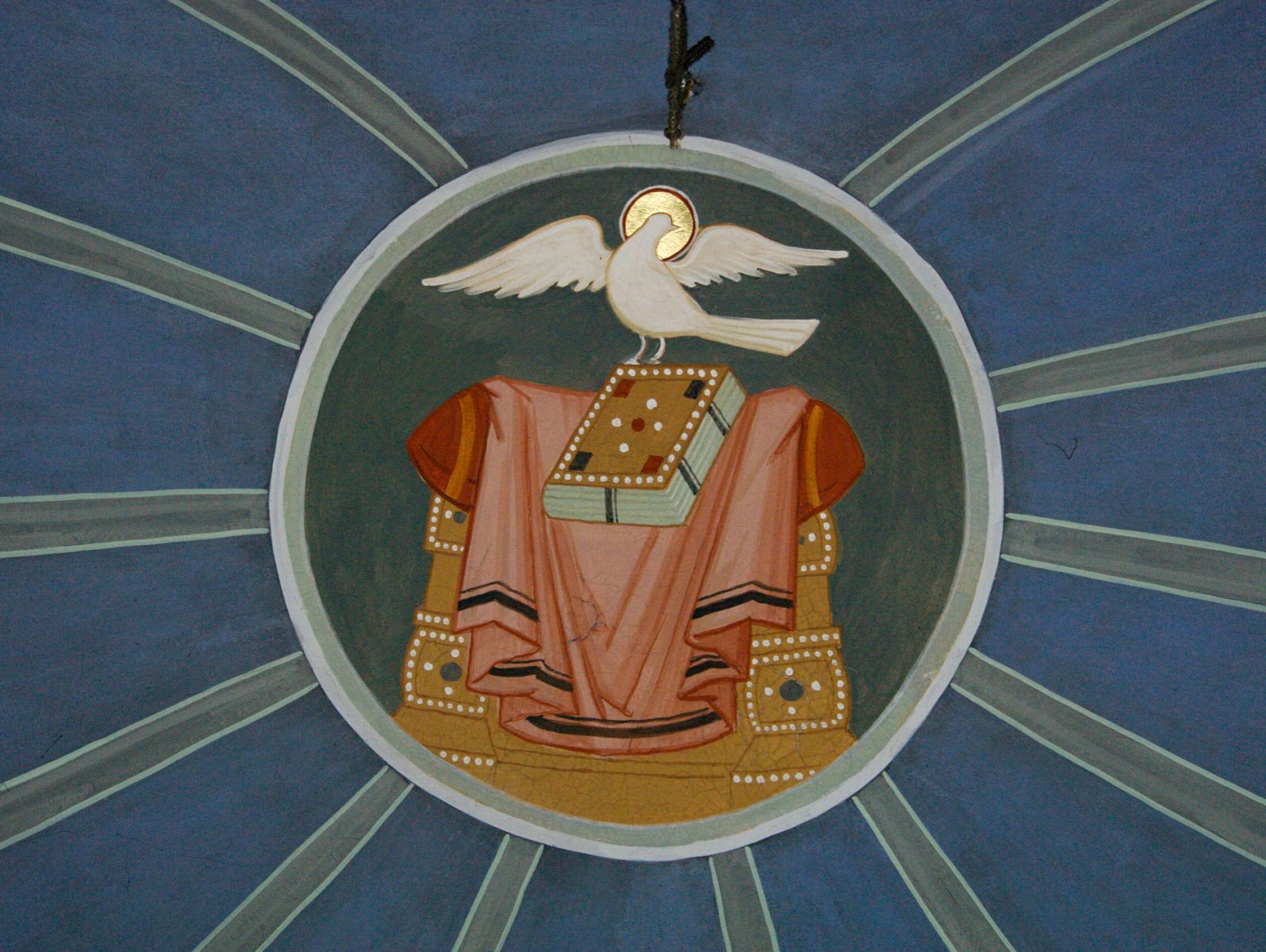 Holy Spirit. Byzantine icon handmade painted. Orthodox icon
