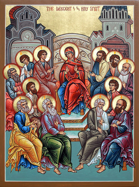 The day of descent of the Holy Spirit on the holy Apostles and 