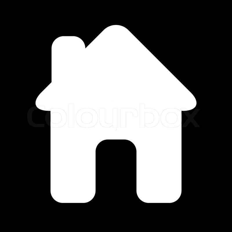 Icon - house - black white | Stock Vector | Colourbox