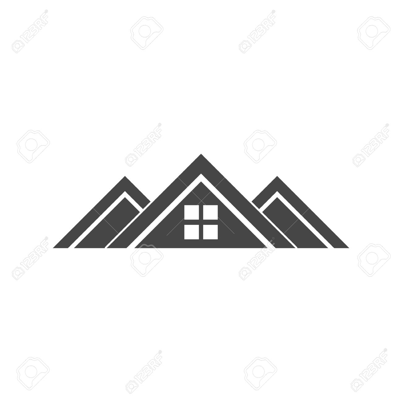 Free vector graphic: House, Home, Symbol, Blank, Chimney - Free 