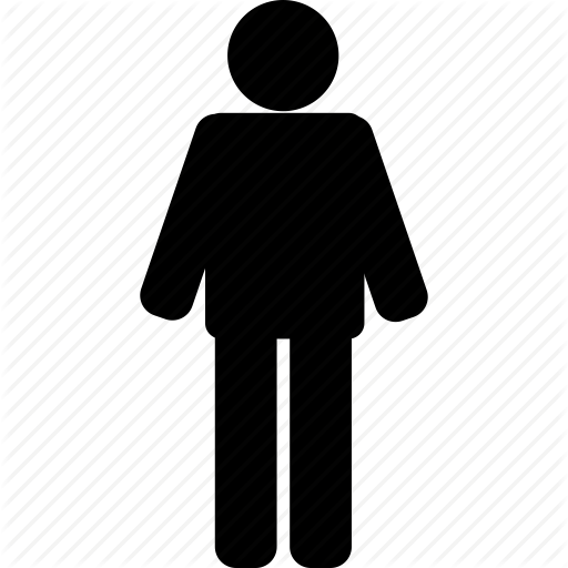 Man silhouette standing with arms up Icons | Free Download