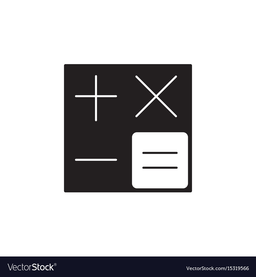 Calculator icon accounting device web button Vector Image