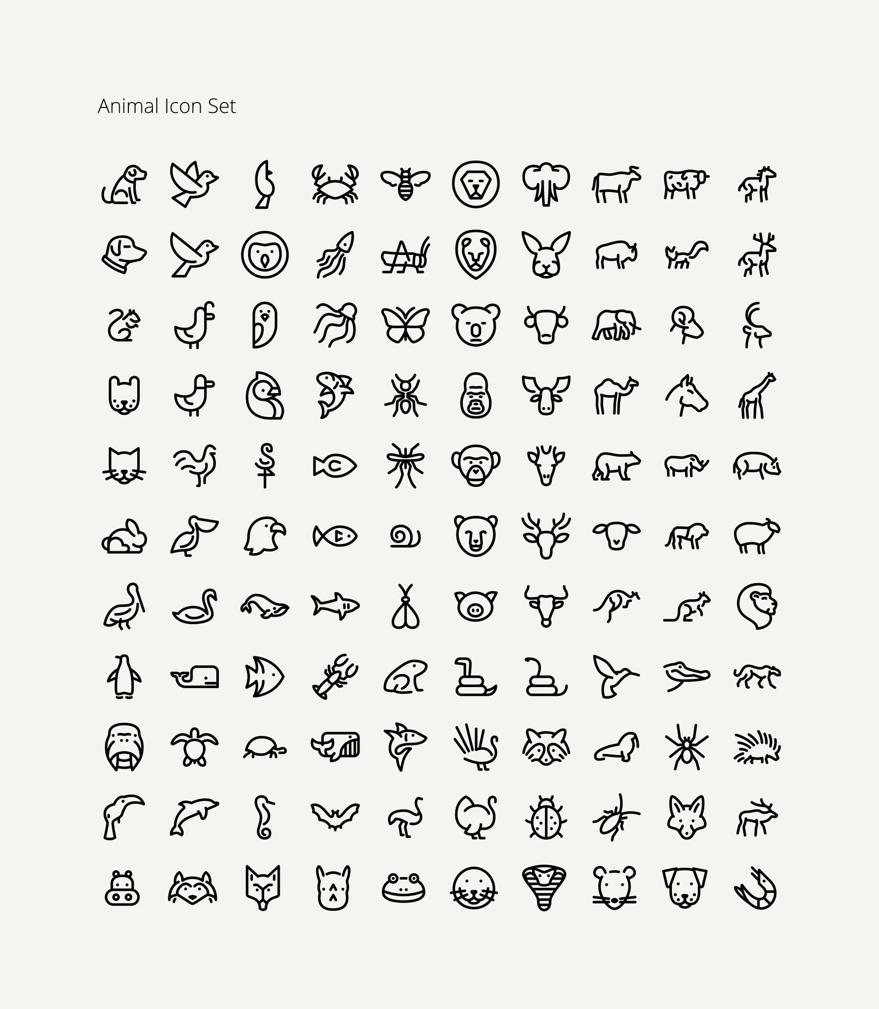 High Resolution Icons | The Outline Icon Bundle 200 Part 1