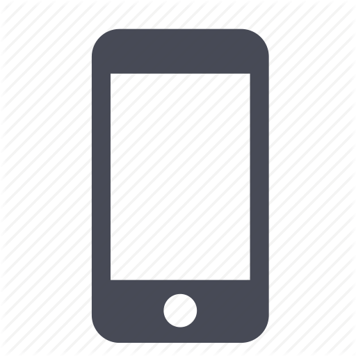 Cell Phone Icon. White on the black | Stock Vector | Colourbox