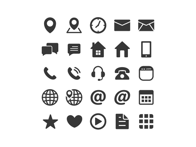 31 contact icon packs - Vector icon packs - SVG, PSD, PNG, EPS 