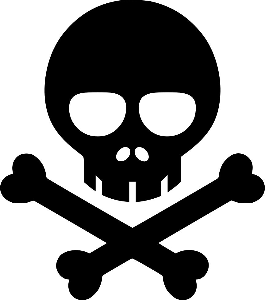 Death vector icon. Style is flat symbol, black color, rounded 