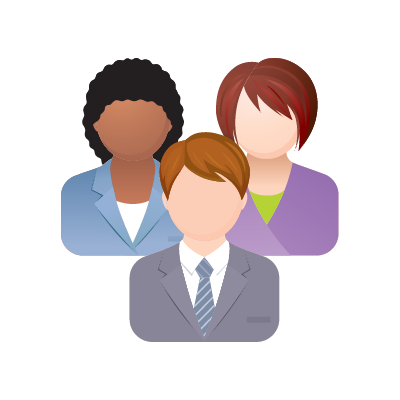 Employees, employer, personnel, selection, staff, users icon 