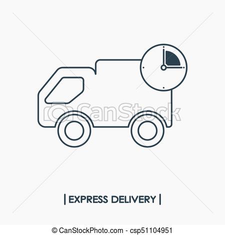 Fast Delivery - Free transport icons
