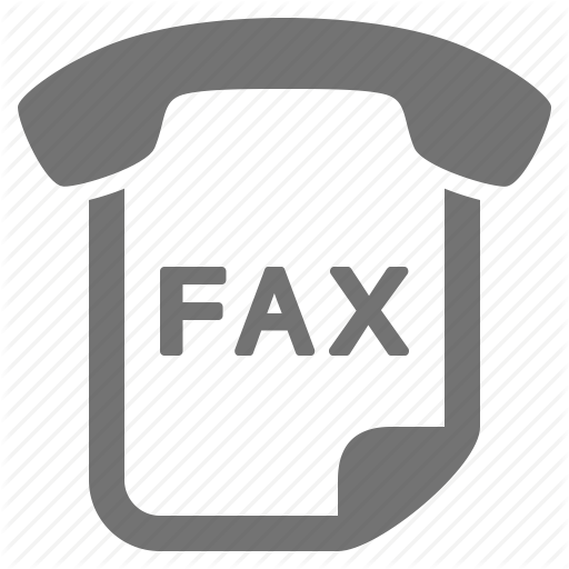 Classica Fax Machine Icon  Style: Simple Black