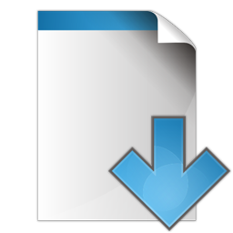 Document arrow up Icon | Blue Bits Iconset | Icojam