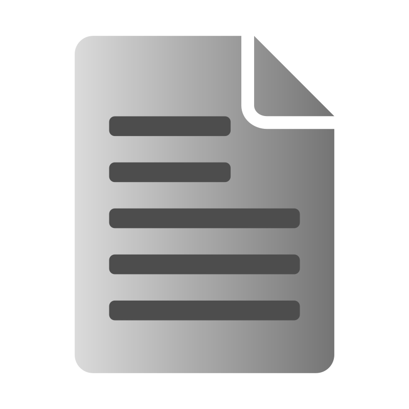 Document folder / file folder or binder line art icon for apps and 