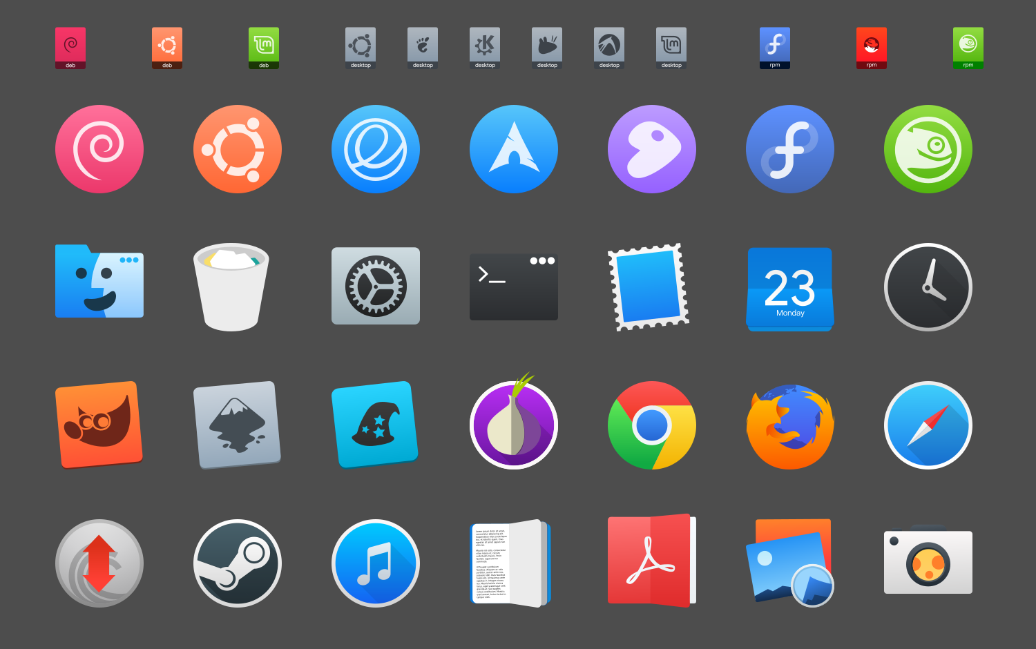 Linux Icon | Circle Iconset | Martz90