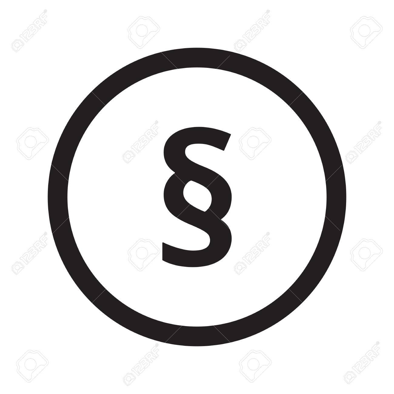 Flat Black Paragraph Web Icon In Circle On White Background 