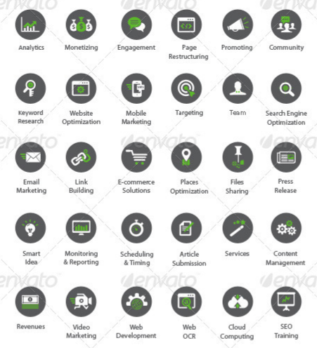 The Best SEO  SMM Icon Sets | Evohosting