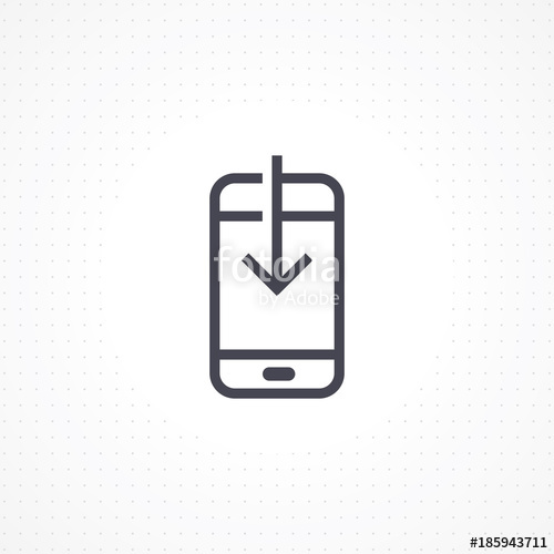Touch Screen Gestures Icon For Smartphone. Simple Outlined Vector 
