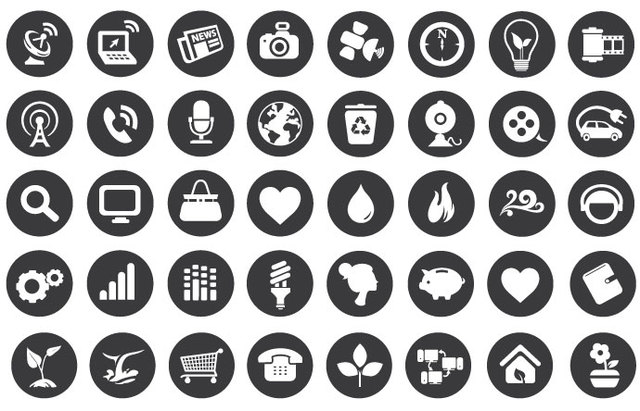 Different Social And Technology Icon Stock Vector - Illustration 
