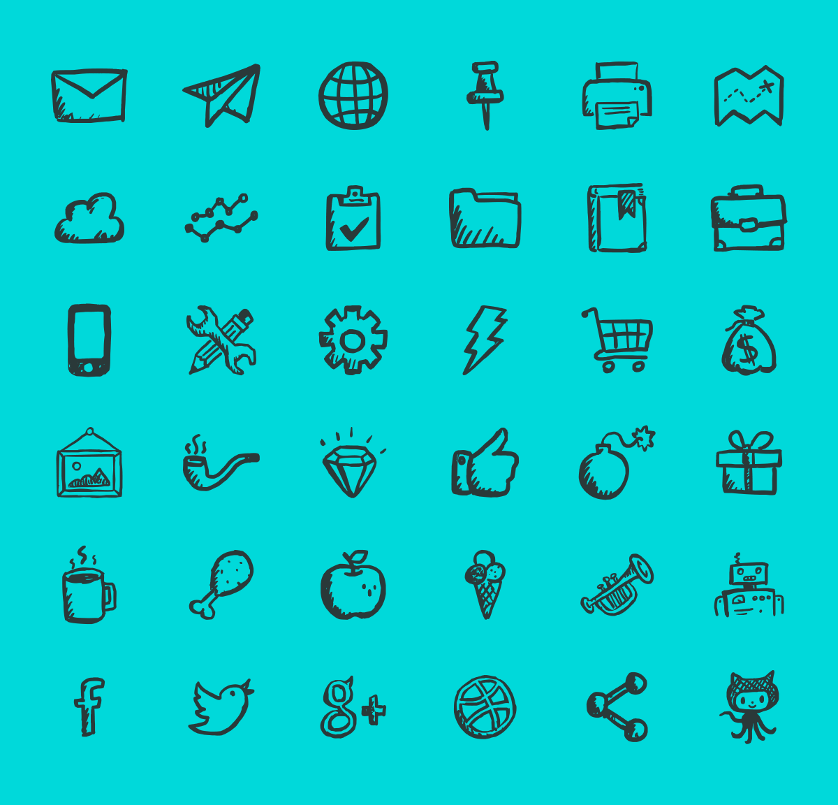 Foundation 150 free icons (SVG, EPS, PSD, PNG files)