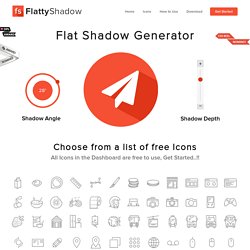 Flat Shadow Icons Generator, #Flat, #Free, #Generator, #Graphic 