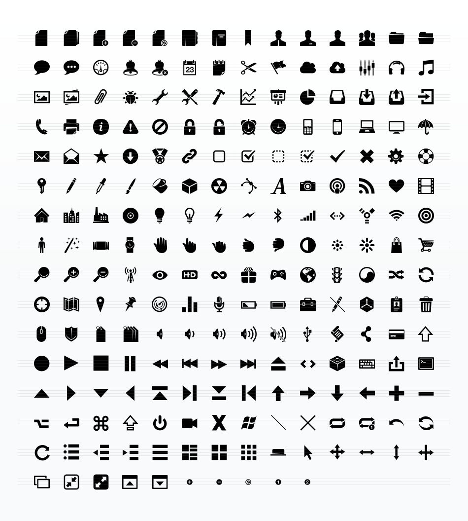 120  Best Free Glyph Icons (Vector, PSD, PNG)