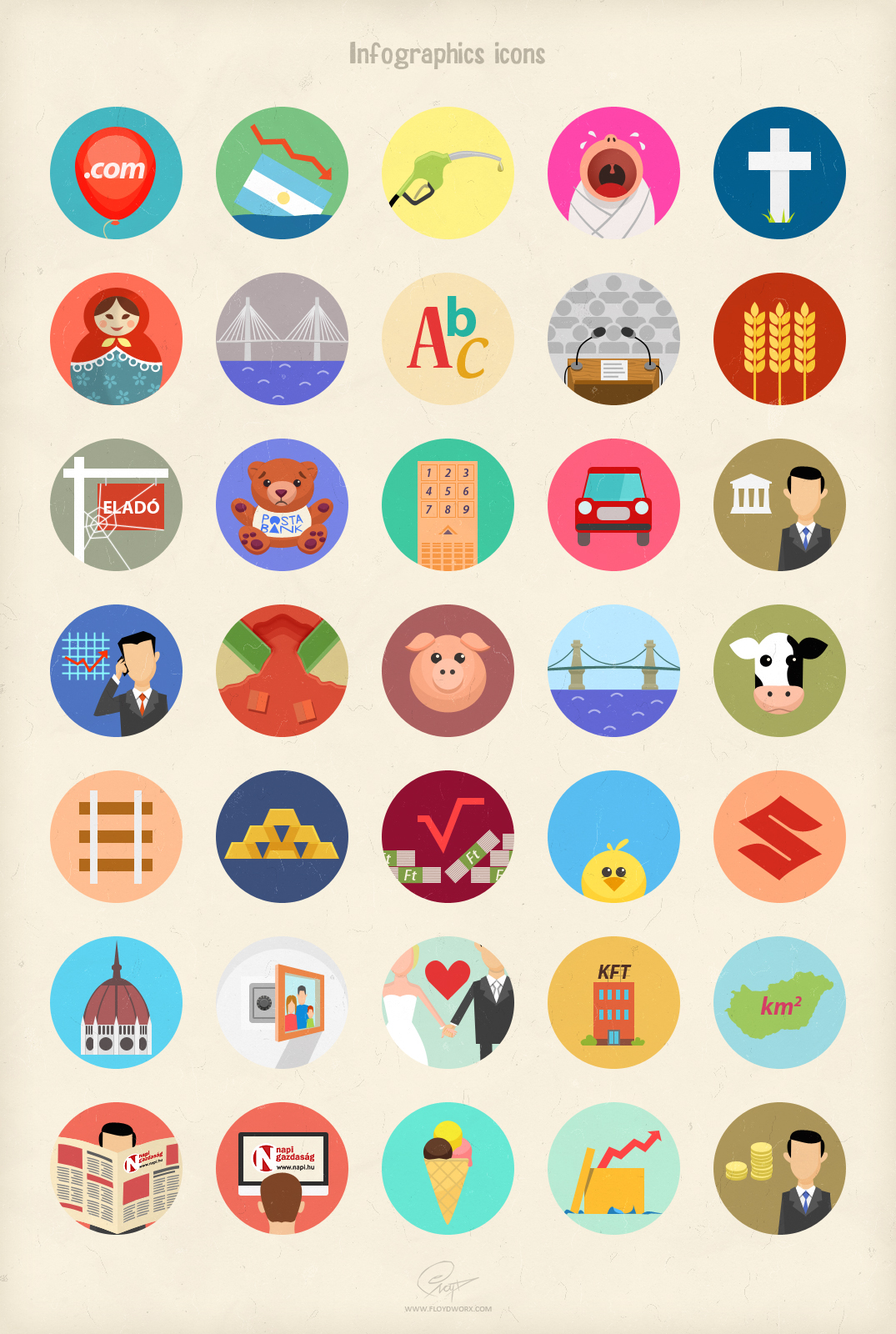 Infographic with medical icons Vector | Free Download