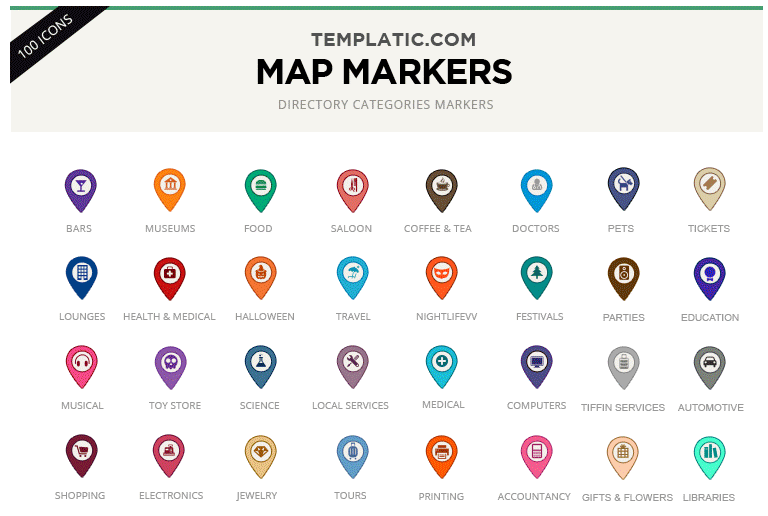 The Top Google Maps Marker Icon Collections of 2015 - WordImpress