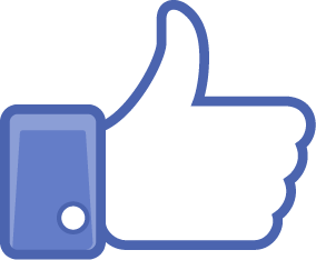 Facebook like hand symbol outline Icons | Free Download