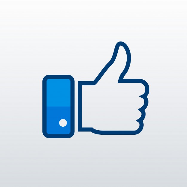 Gray facebook like 4 icon - Free gray like icons