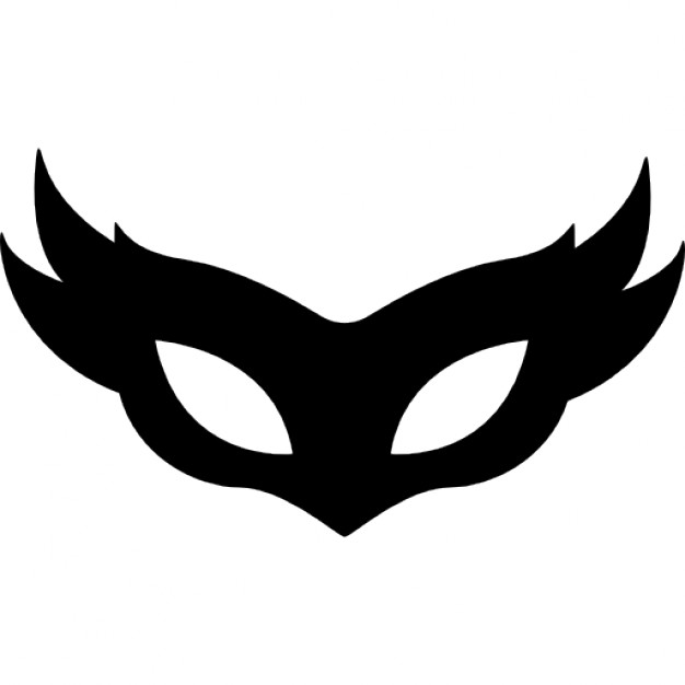 Carnival thin elegant mask - Free shapes icons