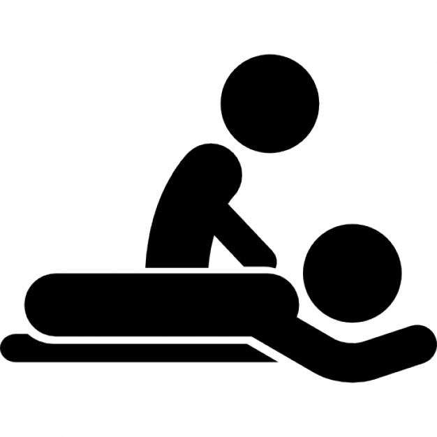 Massage, spa  alternative therapy icon set illustration eps 