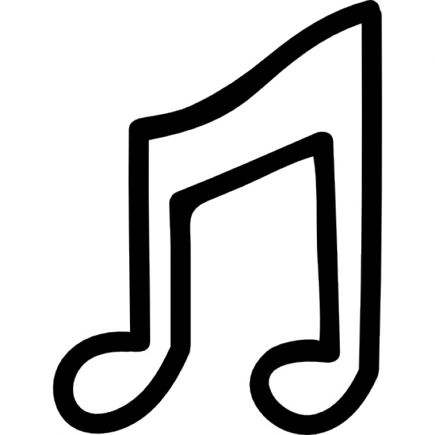 Note icon black. Music notes, and musical icon or symbol tune 
