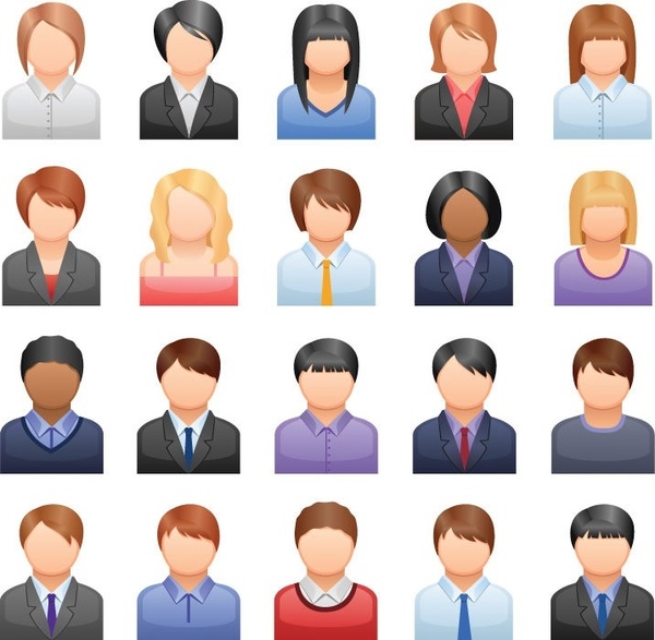 People icons collection Vector | Free Download