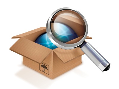 Box, delivery, find, logistics, product, search icon | Icon search 