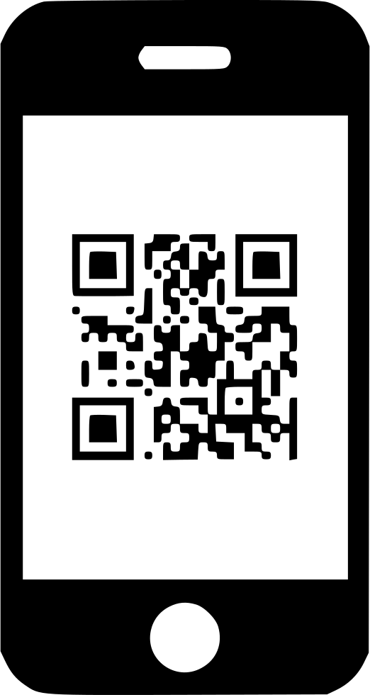 Barcode, code, hand, mobile, qr, qr code, scan icon | Icon search 