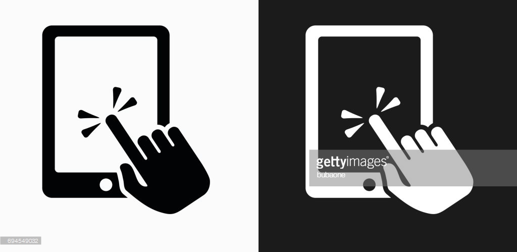 Avatar, hand, photo, profile, social media, tablet, user icon 