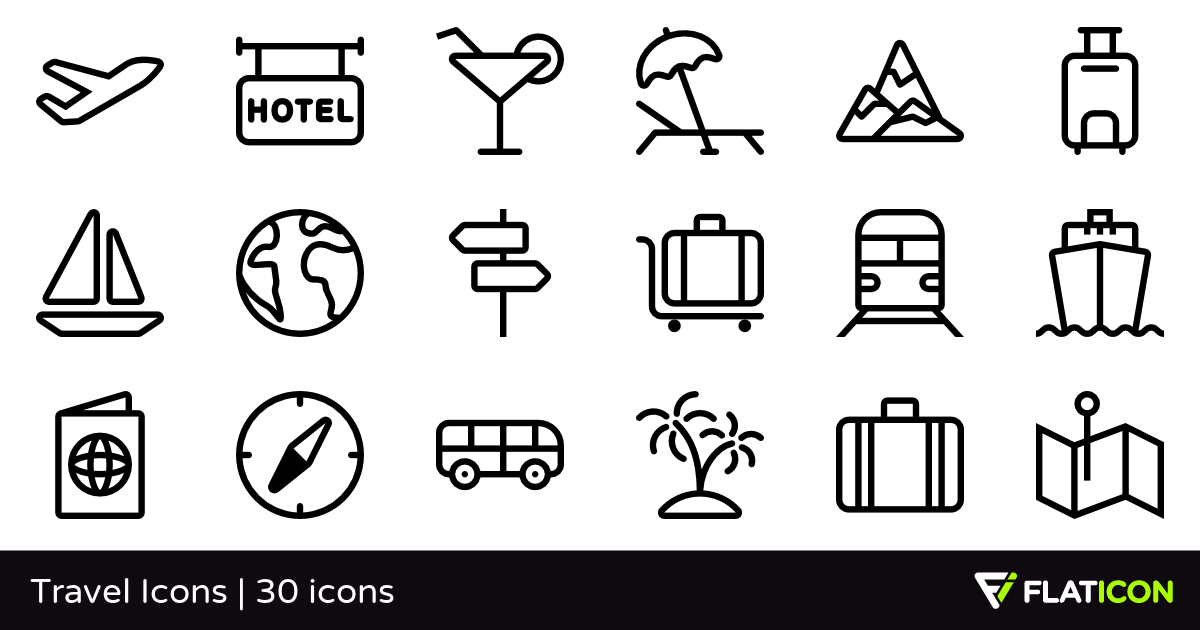 Travel Icon - Travel, Hotel  Holidays Icons in SVG and PNG 
