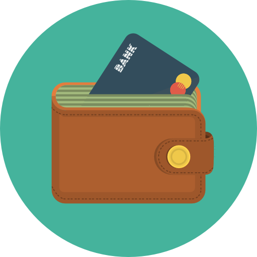 Cash, finance, financial, money, paying, shopping, wallet icon 