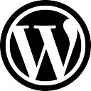 Wordpress logo of a letter in a circle Icons | Free Download