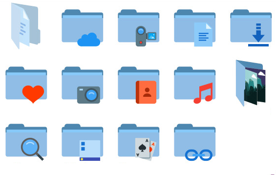 100 Flat Iconset (100 icons) | GraphicLoads