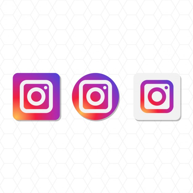 Instagram logos in vector format (EPS, AI, CDR, SVG) free download